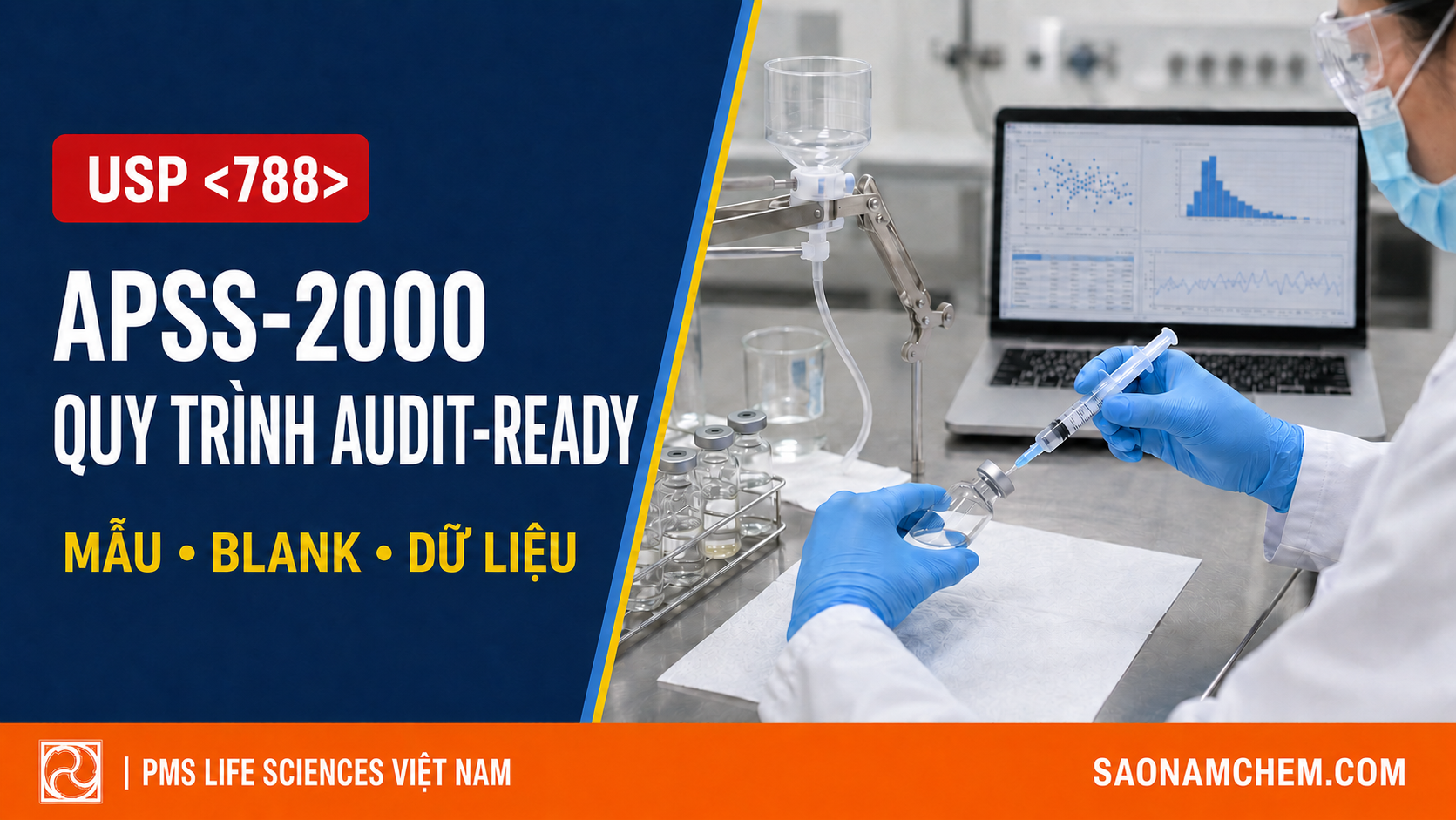 APSS-2000 cho USP 788: từ chuẩn bị mẫu đến báo cáo kiểm nghiệm audit-ready